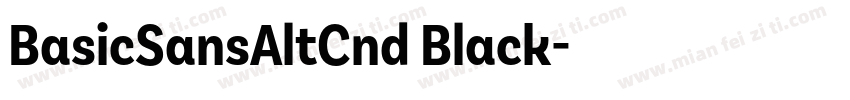 BasicSansAltCnd Black字体转换